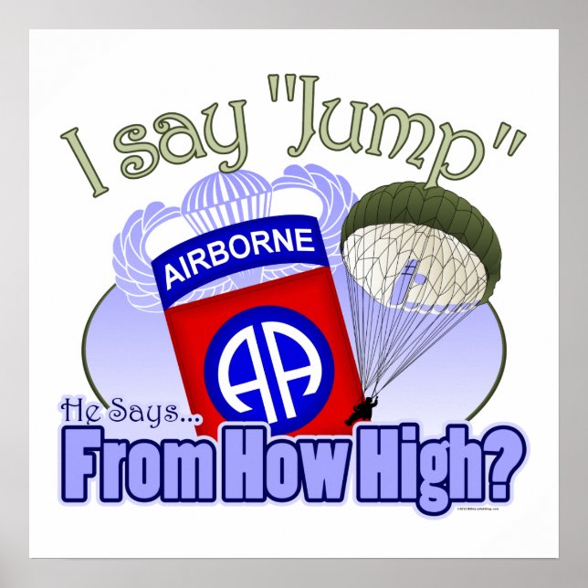 I Say Jump [82nd Airborne] Poster (Front)