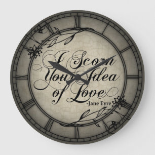 I Scorn Your Idea Of Love Large Clock