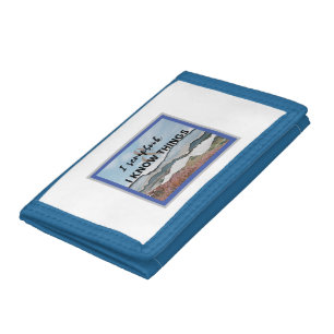 I scrapbook and I know things Tri-fold Wallet