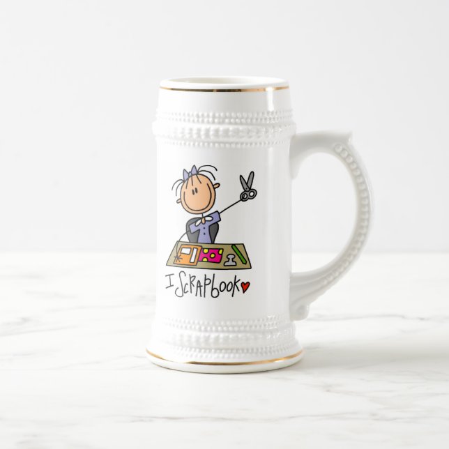 I Scrapbook Beer Stein (Right)