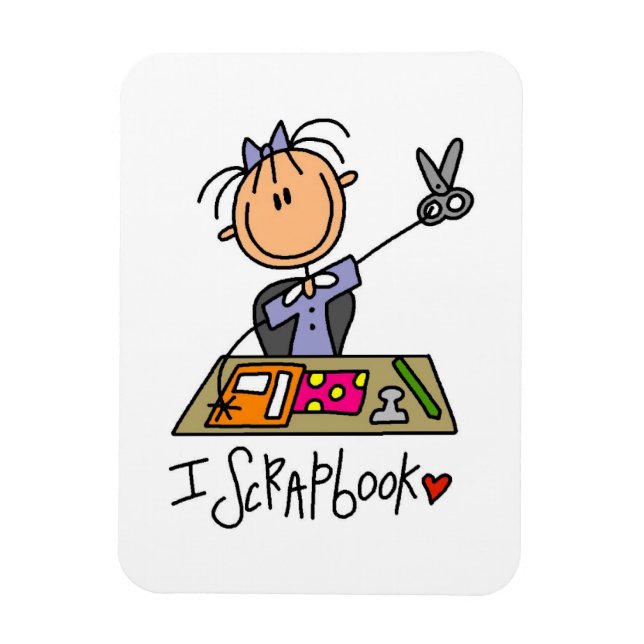 I Scrapbook Magnet (Vertical)