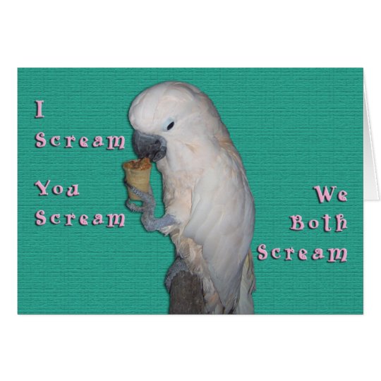 I Scream Card