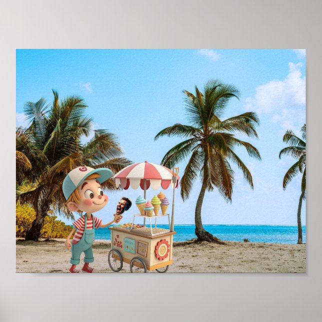 I Scream Cone Poster (Front)