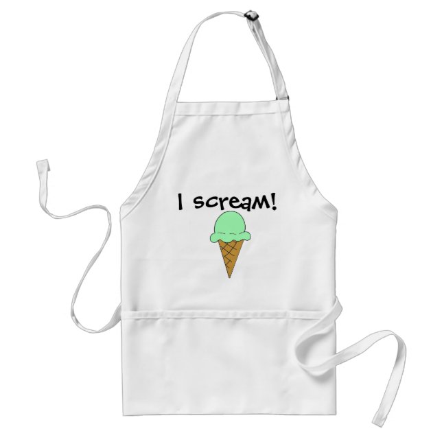 I Scream Ice Cream Apron (Front)