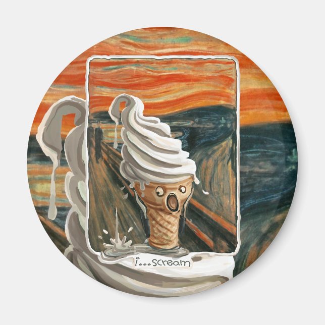 I Scream Ice cream Magnet (Front)