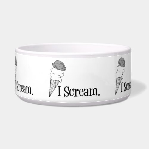 I Scream Retro Ice Cream Cone Bowl