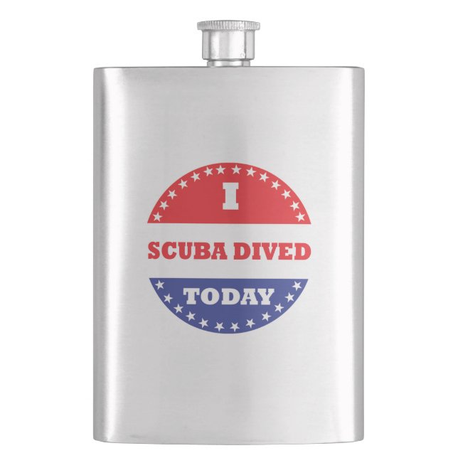 I Scuba Dived Today Flask (Front)