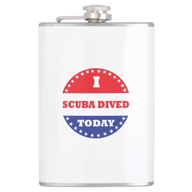I Scuba Dived Today Flask (Front)