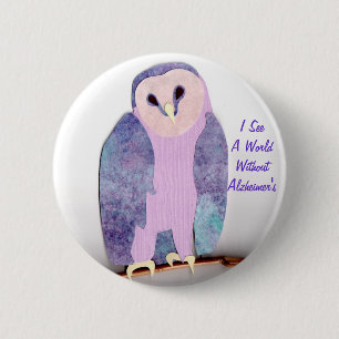 I See a World Owl 1a Button