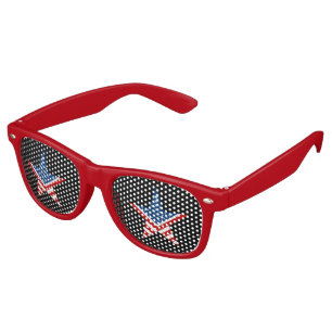 I see American Flag Star Retro Sunglasses