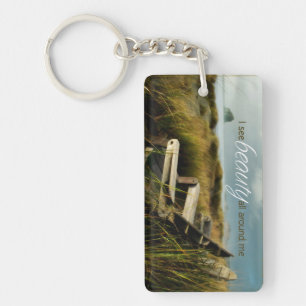 "I see beauty" Motivation Affirmation Keychain