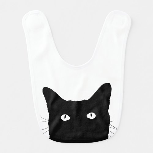 I See Cat Click to Pick Your Color Background Bib
