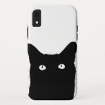 I See Cat Click to Pick Your Color Background iPhone XR Case<br><div class="desc">For Cat Lovers, a cat expression scene where you can choose your own selection for any background color decor you would like. Please make sure to customize the color for the front and the back of products with two sides or multiple elements. Easily change the background color of this cat...</div>