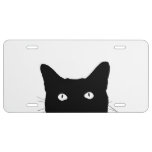 I See Cat Click To Pick Your Color Background License Plate at Zazzle