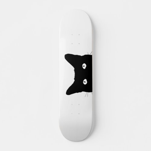 I See Cat Click to Pick Your Color Background Skateboard