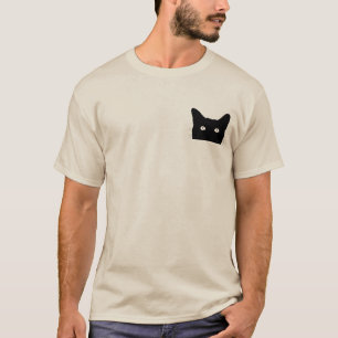 I See Cat Click to Pick Your Color Background T-Shirt