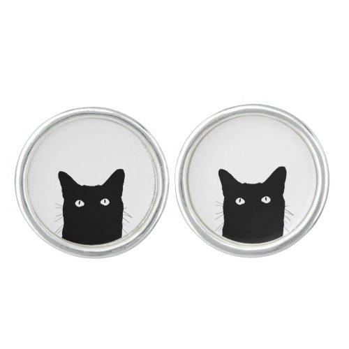 I See Cat Click to Select a Custom Color Cufflinks