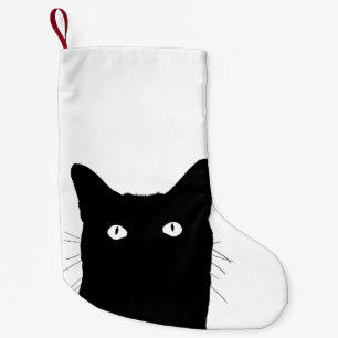 I See Cat Click to Select a Custom Color Small Christmas Stocking