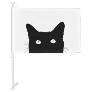 I See Cat Click to Select the Color You Like Best Car Flag