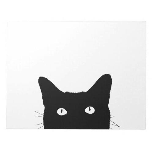 I See Cat Click to Select Your Color Decor Notepad