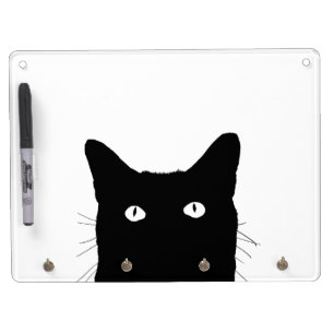 I See Cat Click to Select Your Color Decor Option Dry Erase Board With Keychain Holder