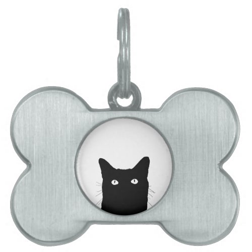 I See Cat Click to Select Your Color Decor Option Pet Name Tag