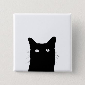 I See Cat Click To Select Your Color Decor Option Pinback Button by MustacheShoppe at Zazzle