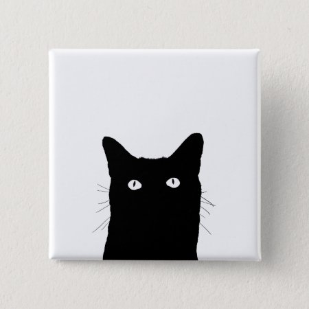 I See Cat Click To Select Your Color Decor Option Pinback Button