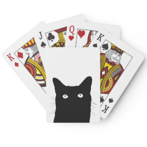 I See Cat Click to Select Your Color Decor Option Poker Cards