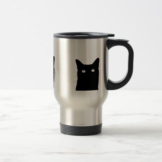 I See Cat Click to Select Your Colorful Decor Travel Mug (Right)