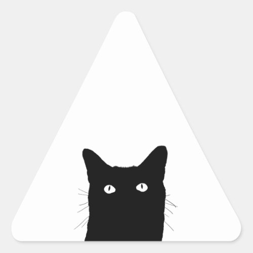 I See Cat Click to Select Your Colorful Decor Triangle Sticker