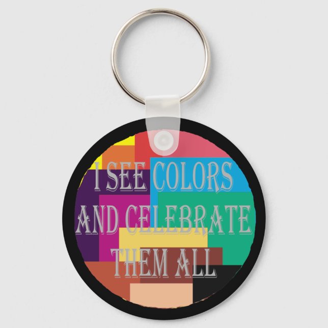I See Colors Keychain (Front)