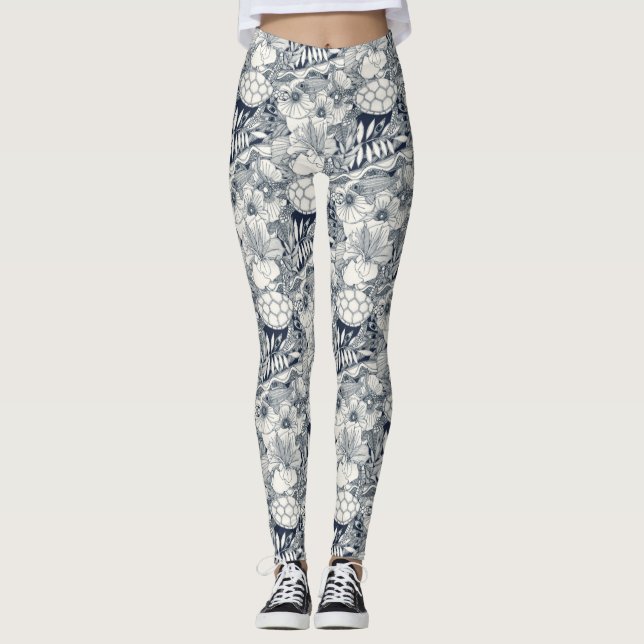 I see Hawaii indigo leggings (Front)