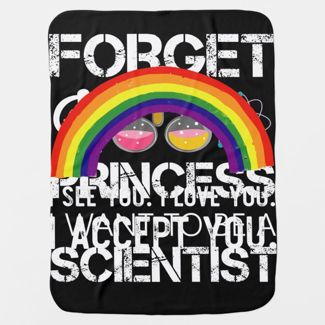 I See I Love You I Accept You Gay Pride LGBT Shirt Baby Blanket (Front)