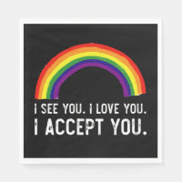 I See I Love You I Accept You Gay Pride LGBT Shirt