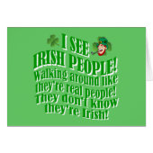 I see Irish people (Front Horizontal)