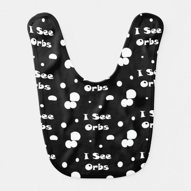 I See Orbs-baby bib (Front)