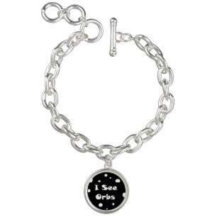 I See Orbs-charm bracelet and charm