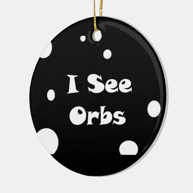 I See Orbs-circle ornament (Left)