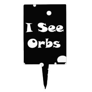 I See Orbs-rectangle cake topper