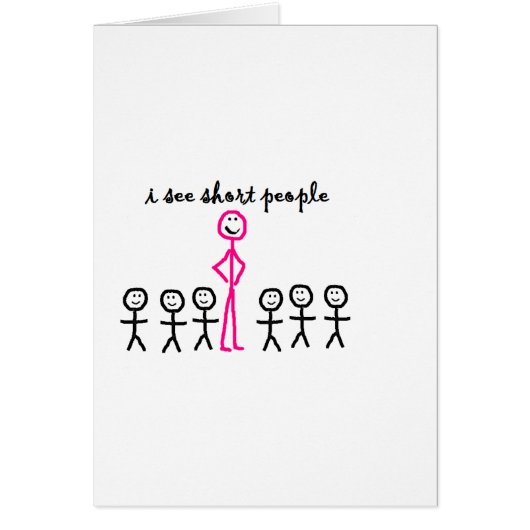 I See Short People Cards (Front)