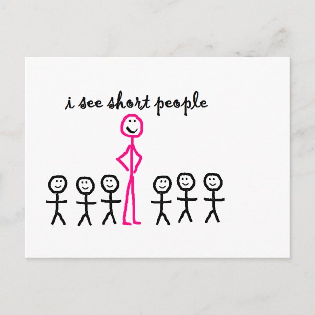 I See Short People Postcard (Front)