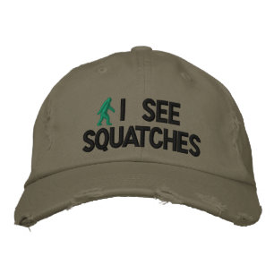 I see squatches embroidered baseball cap