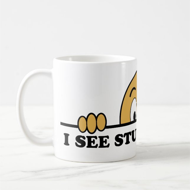 I See Stupid People Coffee Mug (Left)
