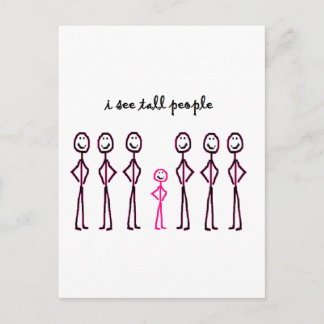 I See Tall People Postcard