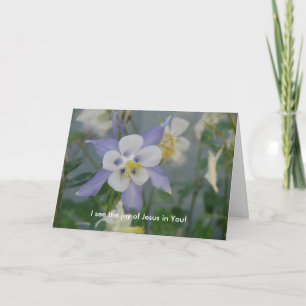 I see the joy of Jesus in You! Thank You Card