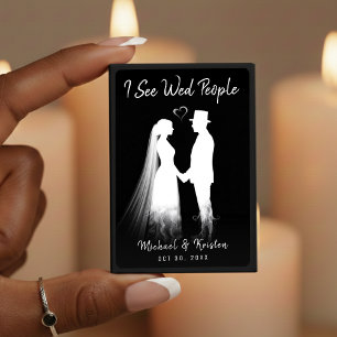 I See Wed People Ghost Gothic Wedding Matchboxes