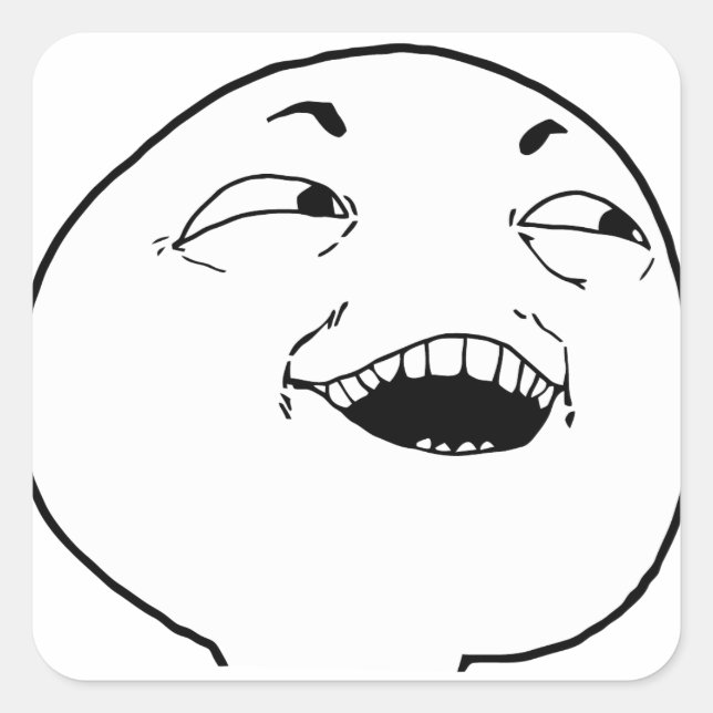 I see what you did there - meme square sticker (Front)