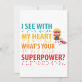 I See With My Heart Girl - Blindness Braille (Front)