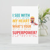 I See With My Heart Girl - Blindness Braille (Standing Front)